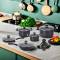 Aluminum Nonstick Cookware Set Eleven Piece Black Color with Double Ear Handles for Home Cooking Manufacturers, Suppliers in Punjab