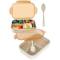 Beige Rectangular Plastic Shape Lunch Box Leakproof, Microwave and Freezer Safe, Eco-Friendly Design Manufacturers, Suppliers in Delhi