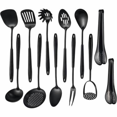Black Stainless Steel Kitchen Utensils Set for Cooking, Frying, Serving and More Durable and Easy to Clean Manufacturers, Suppliers in South Park Street Cemetery