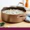 Bronze Hard Anodized Non Stick Stock Pot Durable SureGrip Handles, Induction Manufacturers, Suppliers in Delhi