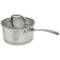 Elegant Stainless Steel Saucepan Polished Surface, Ceramic Coating, Right-Angle Design, Oven Safe Manufacturers, Suppliers in Delhi