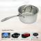 Elegant Stainless Steel Saucepan Polished Surface, Ceramic Coating, Right-Angle Design, Oven Safe Manufacturers, Suppliers in Delhi