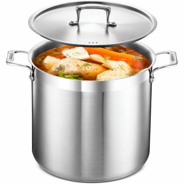 Extra-Large Stainless Steel Stock Pot Built for Stocks, Soups and Seafood Boils with Heavy-Duty Riveted Handles Manufacturers, Suppliers in Nagpur