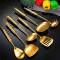 Gold Stainless Steel Cooking Utensils Set Includes Spatula, Ladle, Skimmer and More, Rust-Resistant Manufacturers, Suppliers in South Park Street Cemetery