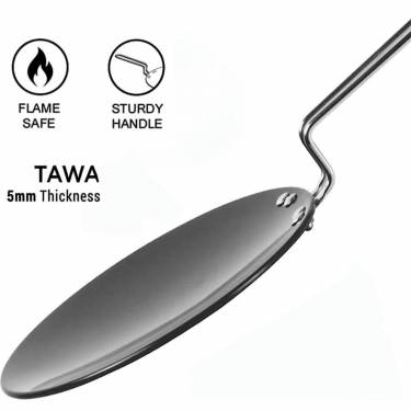 Heavy-Duty Iron Pan – Manual Cookware with Stainless Steel Handle Manufacturers, Suppliers in Durgapura