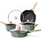 High-Quality Green Aluminum Induction Cookware Set for Electric Stovetops with Sturdy Handles Manufacturers, Suppliers in Ballygunge