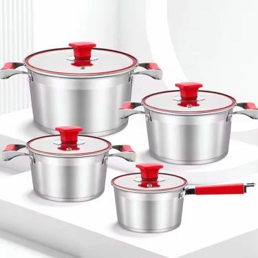 Induction Base Cookware Set for Home Cooking with Stainless Steel Handles and Sustainable Features Manufacturers, Suppliers in Ballygunge