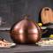 Induction-Compatible Dual-Sided Brown Stainless Steel Hot Pot Round Shape for Cooking Manufacturers, Suppliers in Delhi