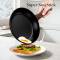 Lightweight and Durable Non-Stick Frying Pan – Black Aluminum with Wooden Handle for Easy Grip Manufacturers, Suppliers in Prahlad Nagar