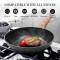 Lightweight and Durable Non-Stick Frying Pan – Black Aluminum with Wooden Handle for Easy Grip Manufacturers, Suppliers in Prahlad Nagar