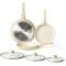 Modern Cream White Non Stick Cookware Set with Even Heat Distribution and Scratch-Resistant Coating Manufacturers, Suppliers in Delhi