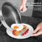 Modern Silver Stainless Steel Non-Stick Pan Surface, Even Heat Distribution, Comes with Lid Manufacturers, Suppliers in Prahlad Nagar