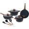 Multi-Stove Compatible Black Non-Stick Cookware Set with Scratch-Resistant Surface and Glass Lids Manufacturers, Suppliers in Delhi