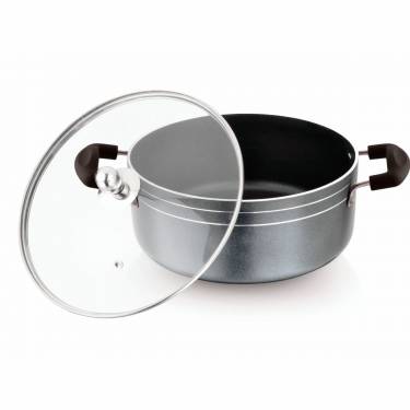 Non-Stick Aluminium Casserole – Black Round Heat-Resistant Handles Manufacturers, Suppliers in Sg Highway