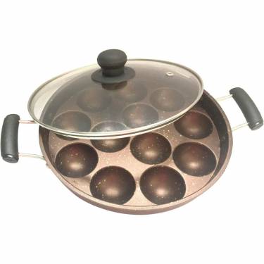 Non Stick Aluminum Appam Patra with Sturdy Construction and Even Heat Distribution Manufacturers, Suppliers in Delhi