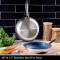Nonstick Blue Stainless Steel Cooking Pan Induction Compatible, Easy to Clean, Dishwasher Safe Manufacturers, Suppliers in Delhi