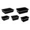 Plastic Food Container – 250 mL Black Round Shape Secure Box Pack Manufacturers, Suppliers in Rajkot