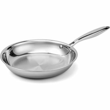 Premium Stainless Steel Cooking Pan Oven and Stovetop Safe, Round Shape, No Nonstick Coating Manufacturers, Suppliers in Delhi
