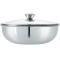 Premium Stainless Steel Kadai Silver Deep Frying and Cooking Pan with Secure Lid for Kitchen Use Manufacturers, Suppliers in Delhi