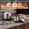 Reliable Stainless Steel Pressure Cooker Stylish Silver Finish, Wooden Handle, Safety Locking Lid Manufacturers, Suppliers in Delhi