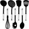 Silicone and Stainless Steel Kitchen Utensils and Black with Silver Handles High Heat Resistant Manufacturers, Suppliers in South Park Street Cemetery