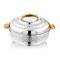 Silver Non-Magnetic Stainless Steel Hot Pot Durable and Heat-Retaining, Designed Manufacturers, Suppliers in Delhi