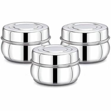 Small Stainless Steel – 200ml Silver Canister for Kitchen & Storage Needs Manufacturers, Suppliers in Delhi