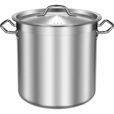 Steaming Stainless Steel Stock Pot Perfect for Boiling and Brewing with Even Heat Distribution Manufacturers, Suppliers in Nagpur