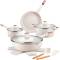 Stylish Induction Cookware Set with White and Red Finish for Induction and Gas Cooking Manufacturers, Suppliers in Ballygunge