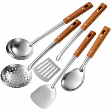 Stylish and Sturdy Stainless Steel Kitchen Utensils Set Handcrafted Wooden Handles for Comfort Grip Manufacturers, Suppliers in South Park Street Cemetery