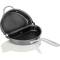Superior Quality Black Double Frying Pan Aluminum and Stainless Steel, Stovetop and Oven Compatible Manufacturers, Suppliers in Delhi