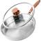 Superior Quality Non-Stick Frying Pan – Silver Uncoated Copper Finish, Stainless Steel Handle and Even Heat Distribution Manufacturers, Suppliers in Prahlad Nagar