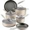 Versatile Silver Hard Anodized Cookware Set Premium Aluminum for Stainless Steel with Glass Material Manufacturers, Suppliers in Gota